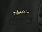 Custom name brooch with heart symbol, handmade in gold-plated copper for romantic gifts.
